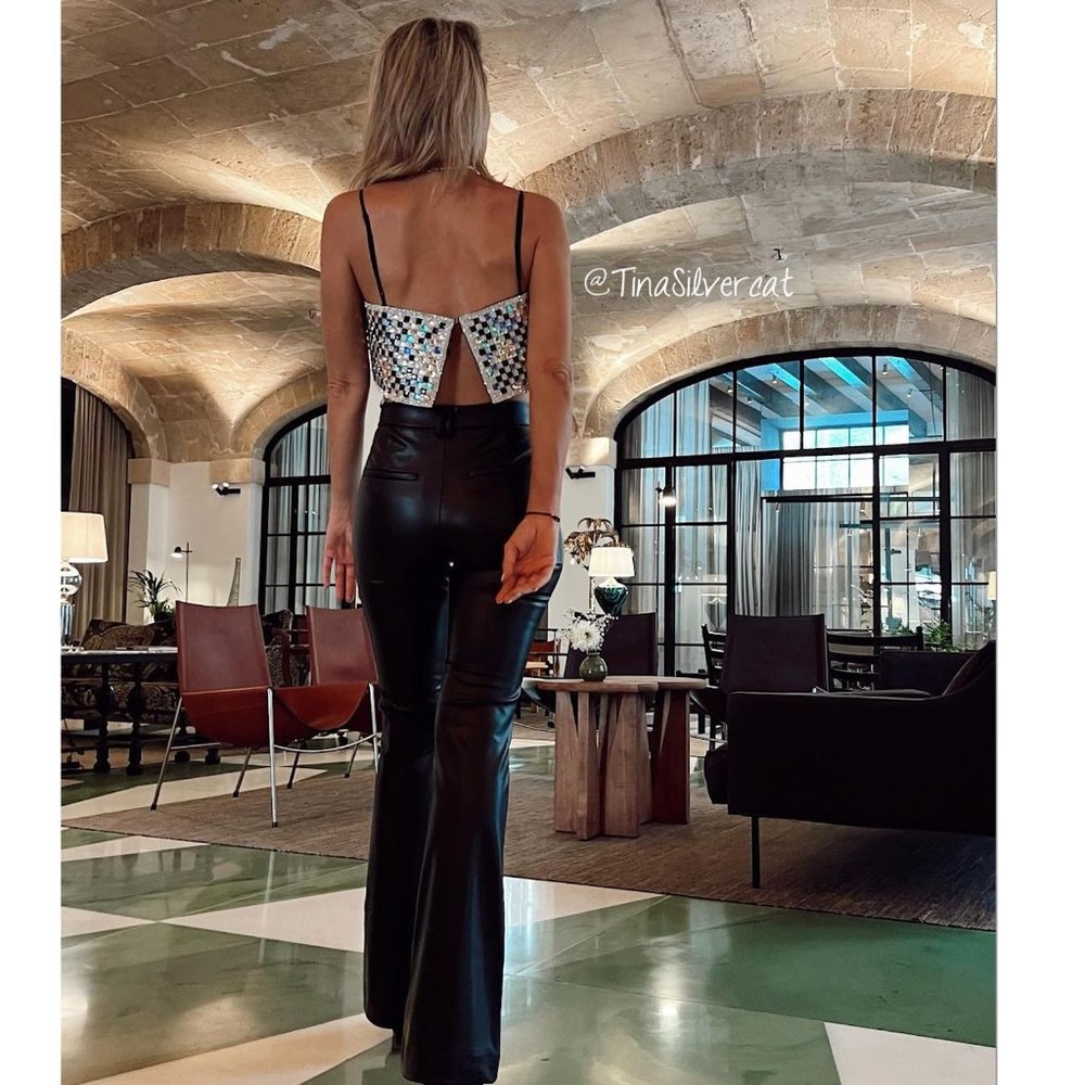 BLOGGER'S FAVE! Zara Shimmery Crop Top NWT - Picture 9 of 17